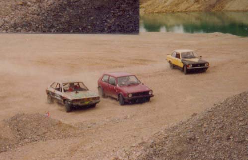 Startaufstellung Stockcar Rennen