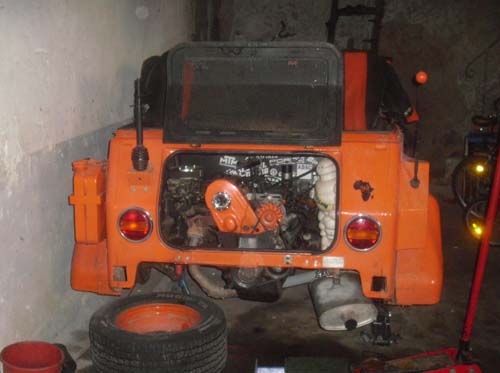 Passat Motor im VW K&uuml;bel