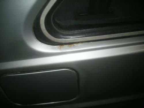 Rost am Seitenfenster