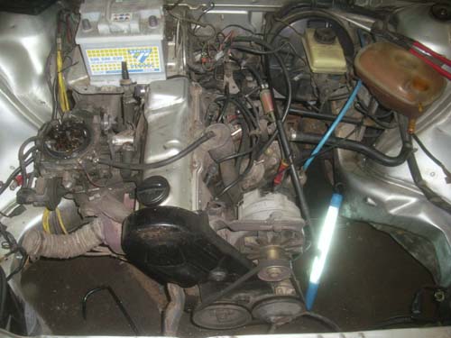 Motorraum VW Santana Motorraum VW Santana