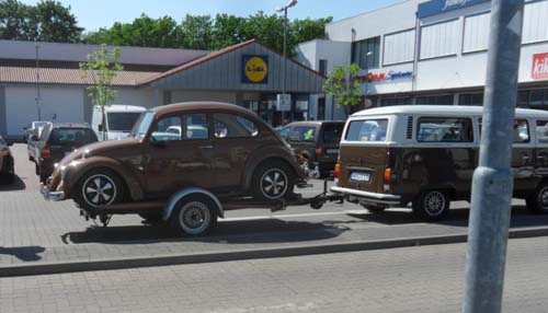 zu kleiner Transportanhänger